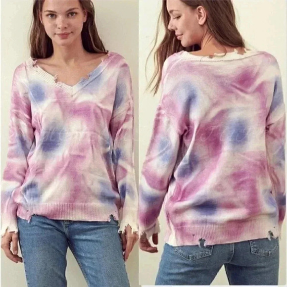 It's a TIE DYE THING Casual Sweater Top - Picture 8 of 8